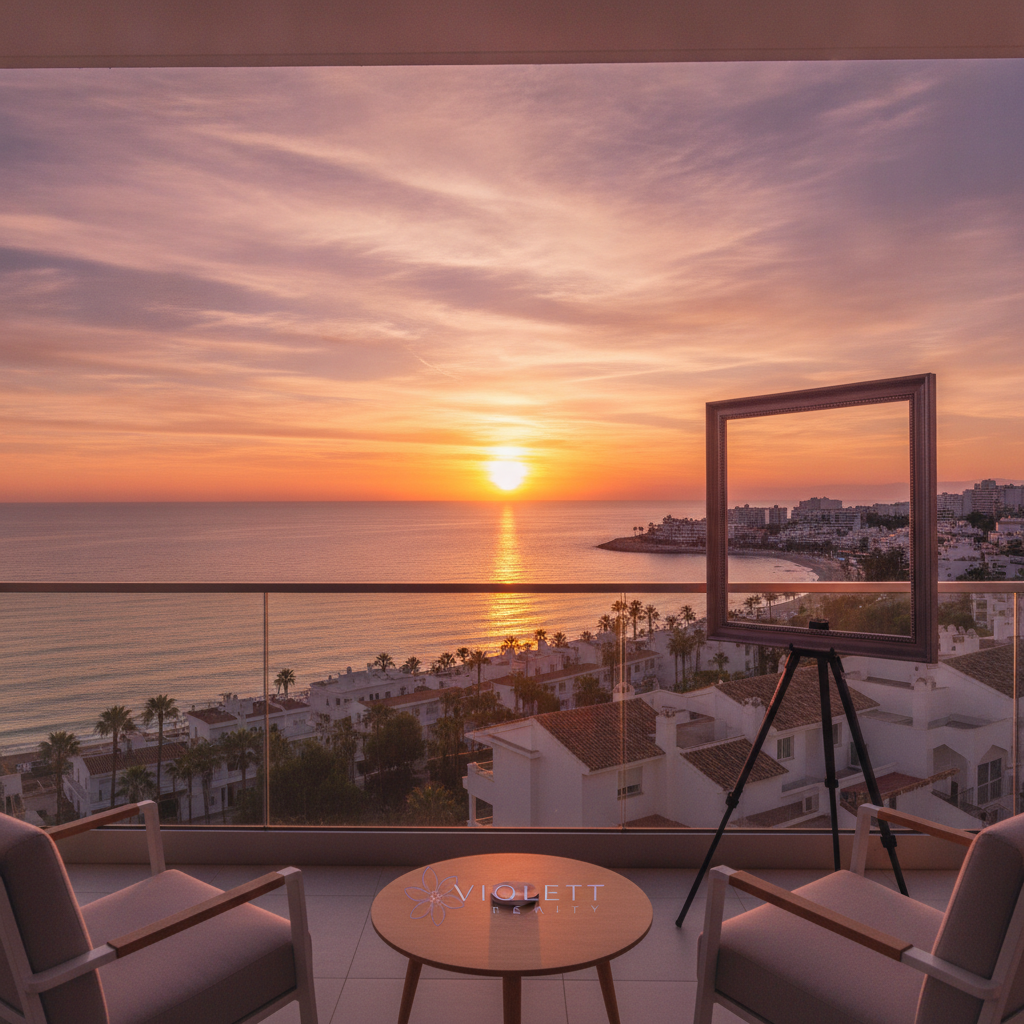 Sunsets on the Costa del Sol: The painting your living room will hang for free every evening